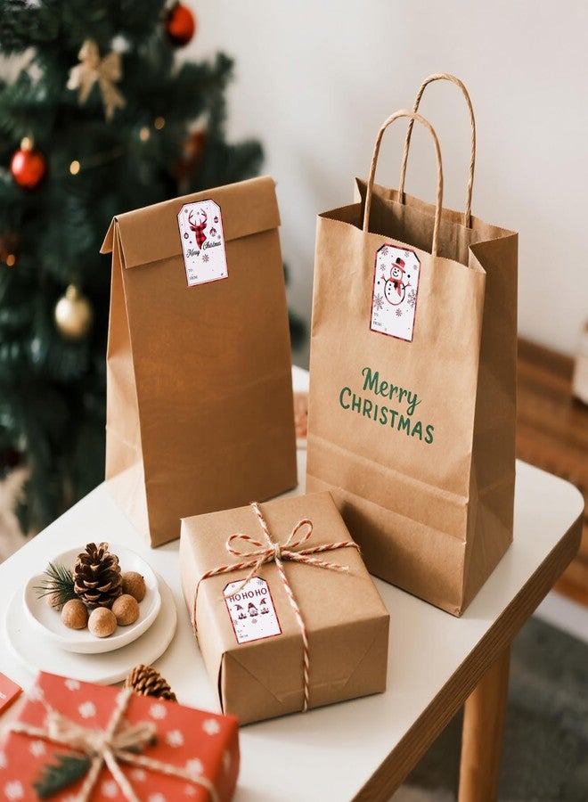 VEYLIN 500 Pcs Christmas Gift Tags Stickers, Self Adhesive Christmas Name Tags for Xmas Presents and Wrapping Labels Stickers(Snowman Style) - Image 5